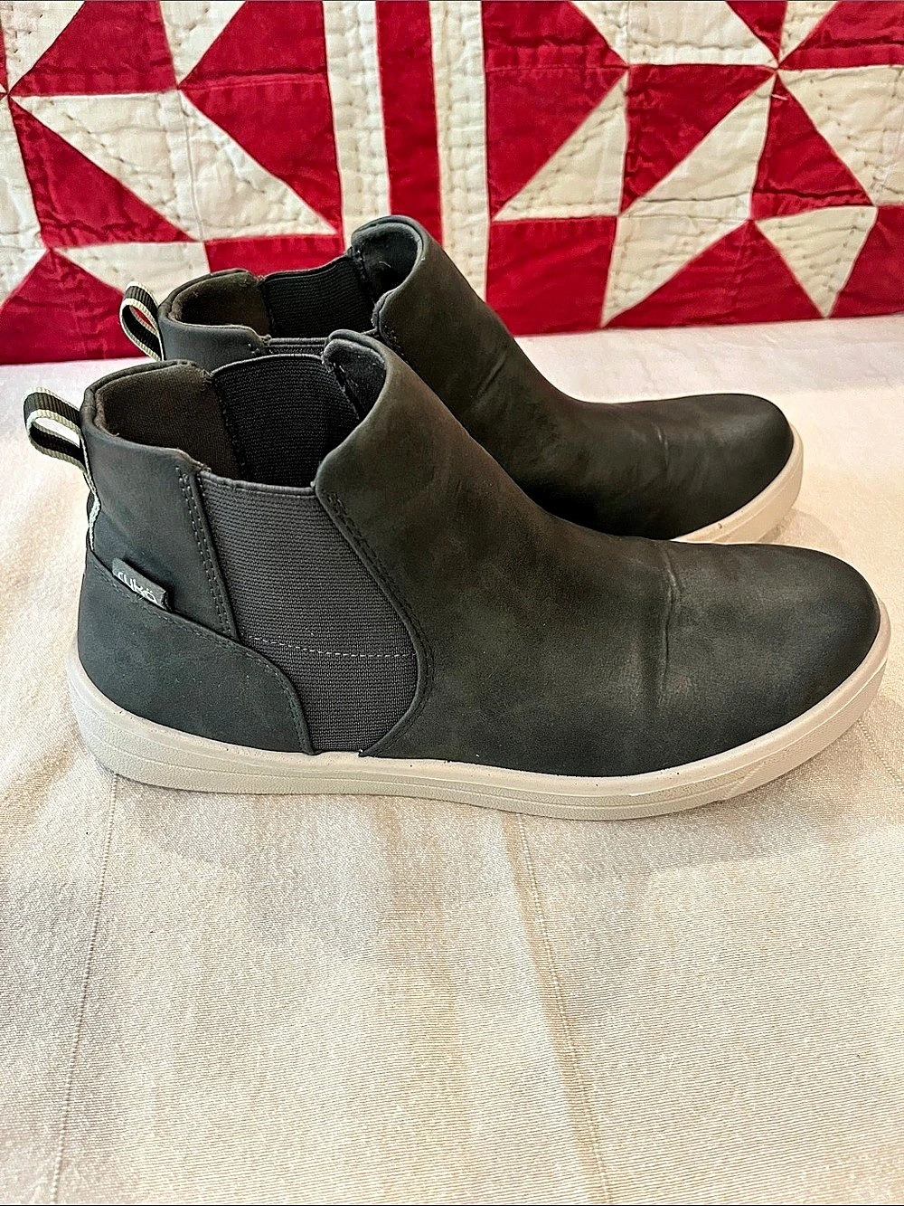 Ryka Dark Olive Slip-On Sneaker Ankle Boot Size EU 41